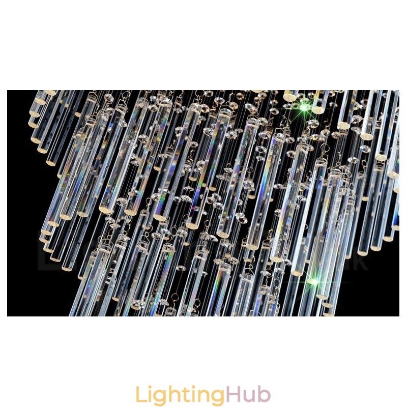 10 Lights Modern Crystal Ceiling Pendant Light Indoor Chandelier Lighting Lamps Fixtures