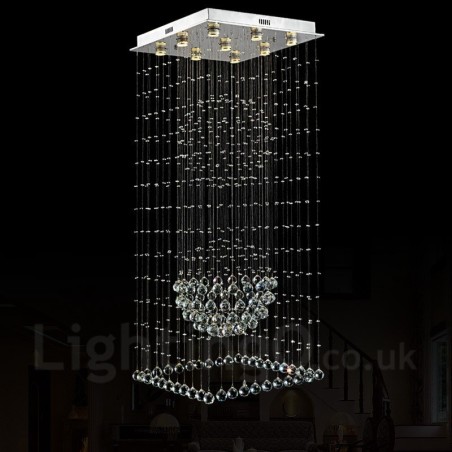 9 Lights Modern Crystal Ceiling Pendant Light Indoor Chandelier Lighting Lamps Fixtures 9 Lights Modern Crystal Ceiling Pendant Light Indoor Chandelier Lighting Lamps Fixtures
