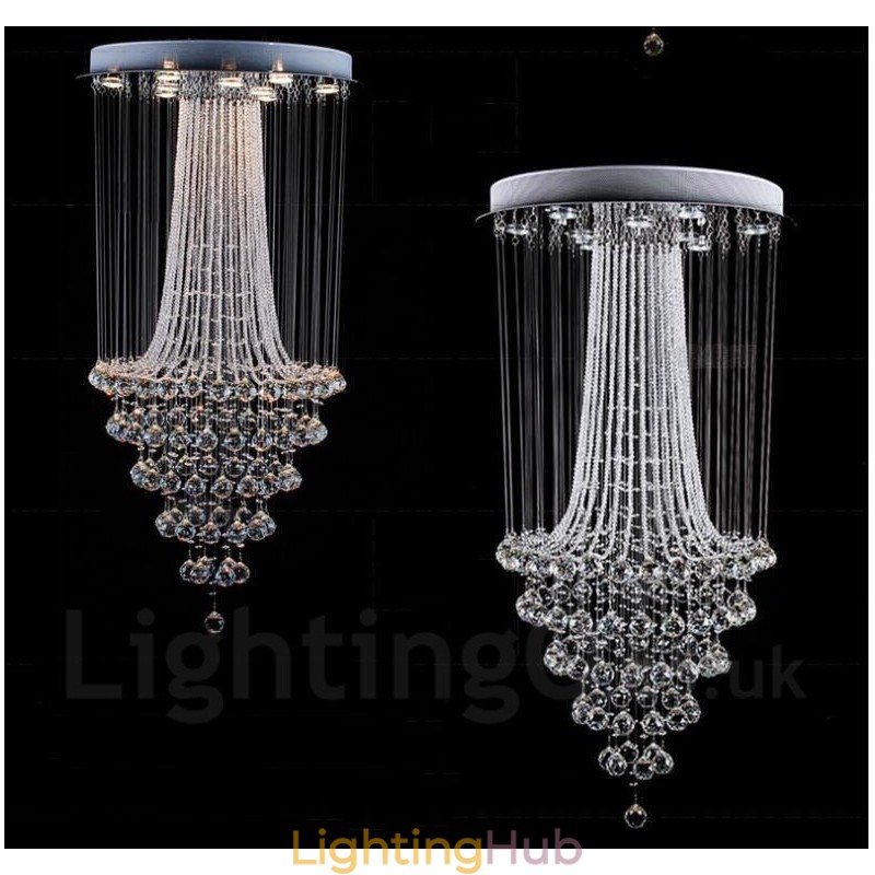9 Lights Modern Crystal Ceiling Pendant Light Indoor Chandelier Lighting Lamps Fixtures