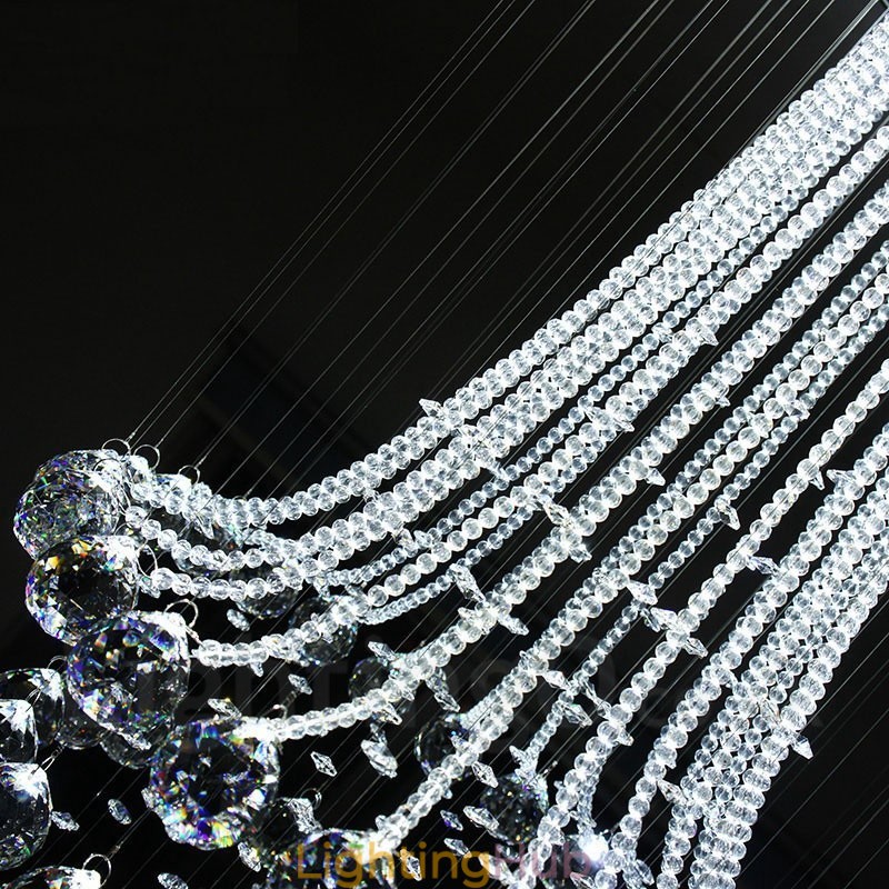 9 Lights Modern Crystal Ceiling Pendant Light Indoor Chandelier Lighting Lamps Fixtures