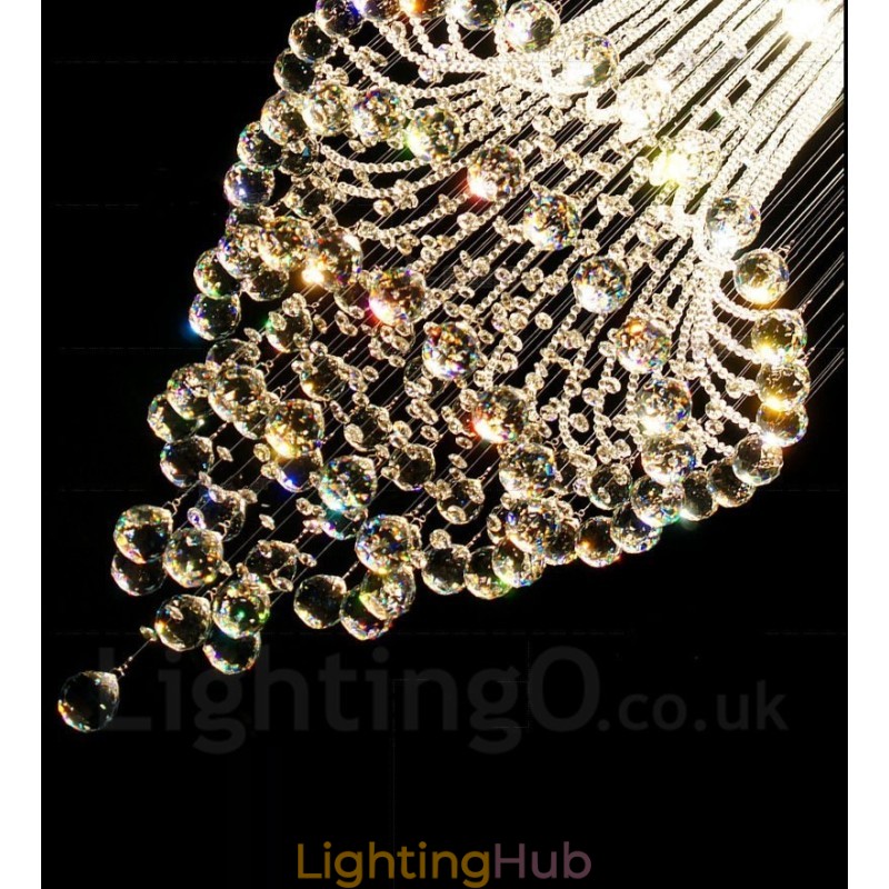 9 Lights Modern Crystal Ceiling Pendant Light Indoor Chandelier Lighting Lamps Fixtures