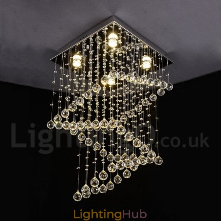 4 Lights Modern Crystal Ceiling Pendant Light Indoor Chandelier Lighting Lamps Fixtures 4 Lights Modern Crystal Ceiling Pendant Light Indoor Chandelier Lighting Lamps Fixtures