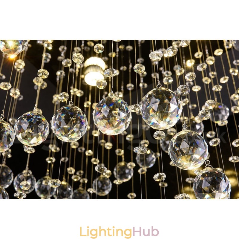 4 Lights Modern Crystal Ceiling Pendant Light Indoor Chandelier Lighting Lamps Fixtures