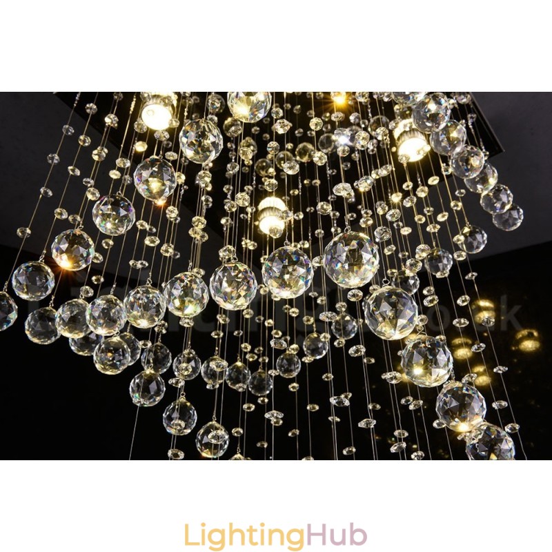 4 Lights Modern Crystal Ceiling Pendant Light Indoor Chandelier Lighting Lamps Fixtures