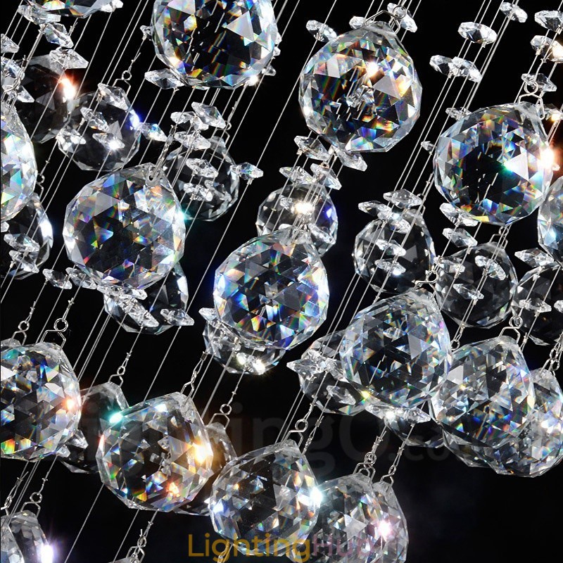 4 Lights Modern Crystal Ceiling Pendant Light Indoor Chandelier Lighting Lamps Fixtures