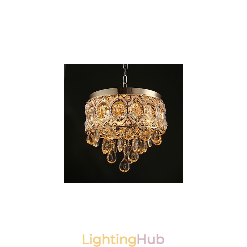 Gold Romantic Champagne Crystal Chandelier