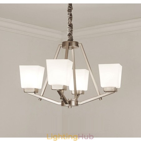 4 Lights Chrome Pendant Light Indoor Modern Chandelier Home Hanging Lighting Lamps Fixtures with Glass Shades 4 Lights Chrome Pendant Light Indoor Modern Chandelier Home Hanging Lighting Lamps Fixtures with Glass Shades