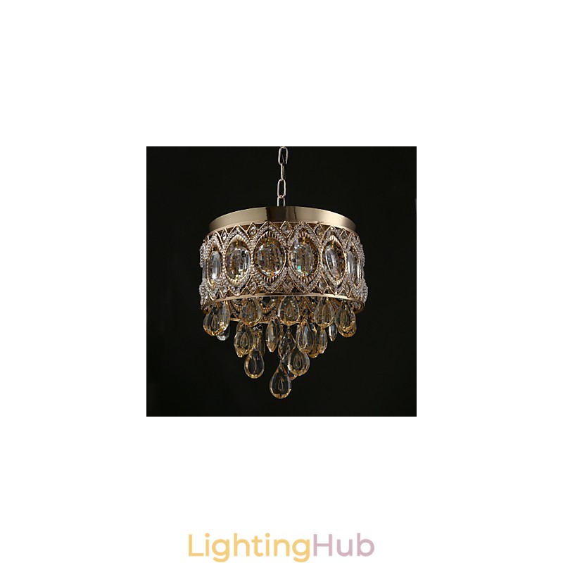 Gold Romantic Champagne Crystal Chandelier