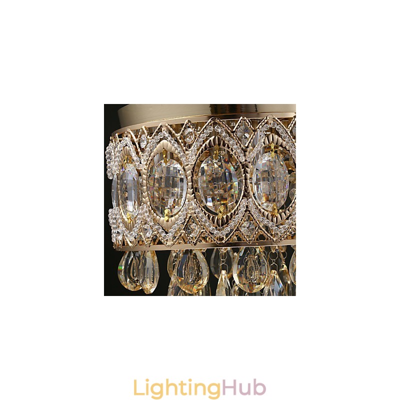 Gold Romantic Champagne Crystal Chandelier