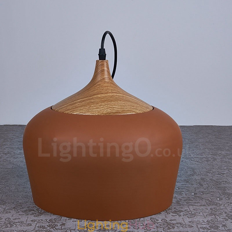 1 Light Modern Contemporary Pendant Light Pendant Lamp with White Red Blue Shade