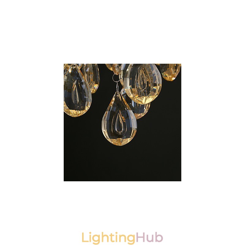 Gold Romantic Champagne Crystal Chandelier