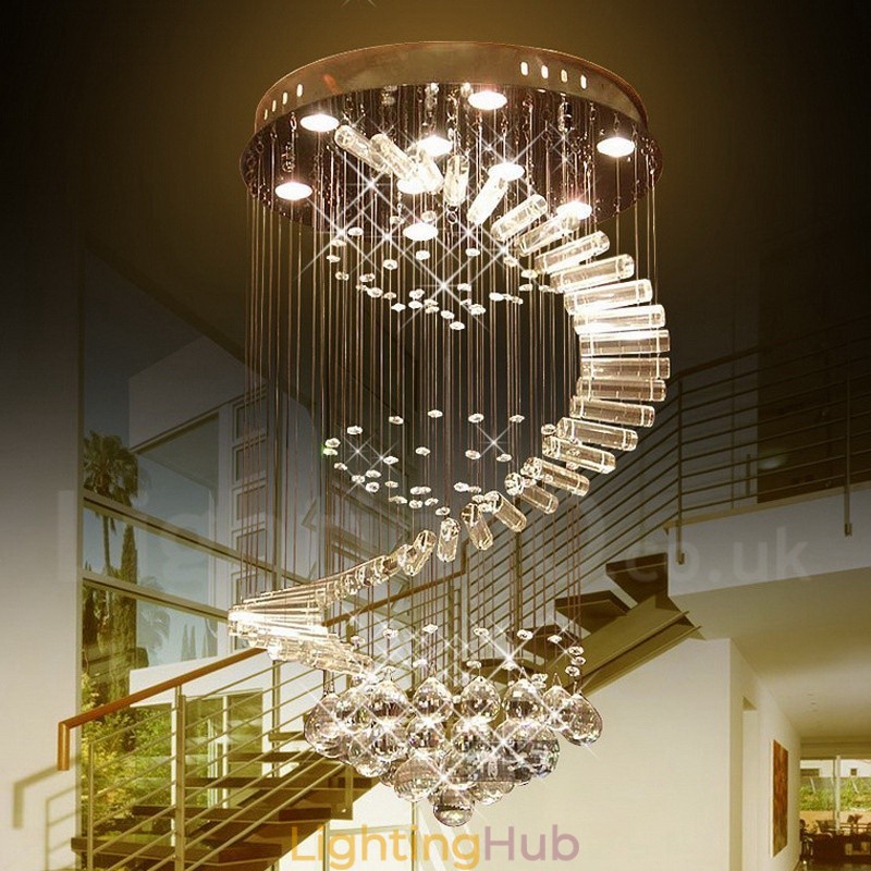 9 Lights Modern K9 Crystal Ceiling Pendant Light Indoor Chandelier Lighting Lamps Fixtures