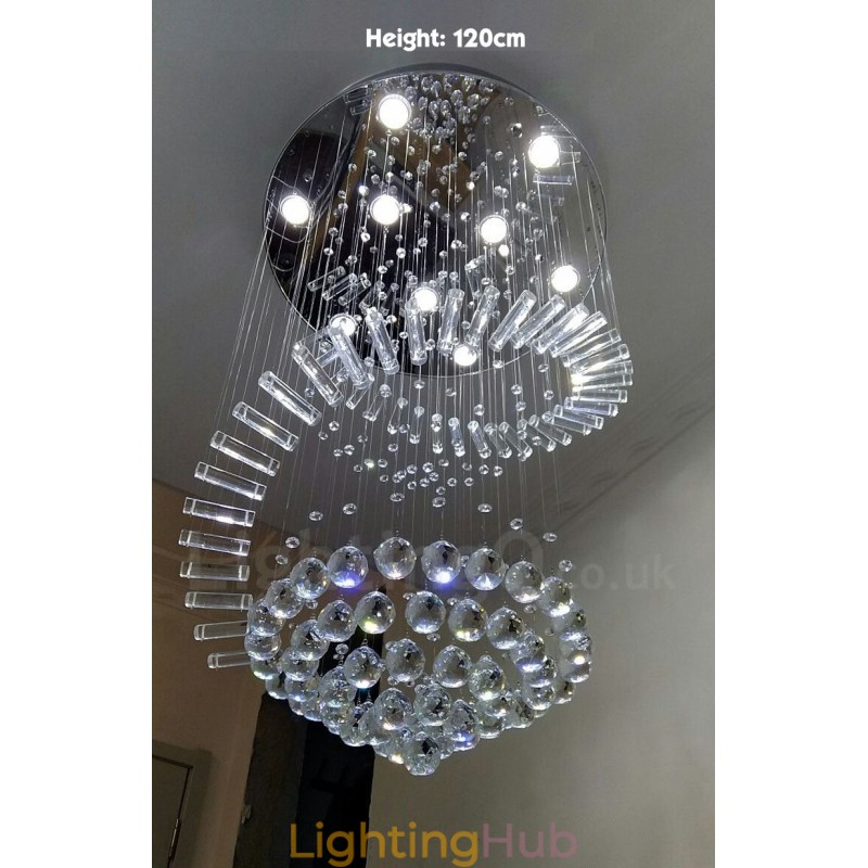9 Lights Modern K9 Crystal Ceiling Pendant Light Indoor Chandelier Lighting Lamps Fixtures