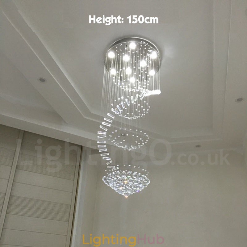 9 Lights Modern K9 Crystal Ceiling Pendant Light Indoor Chandelier Lighting Lamps Fixtures