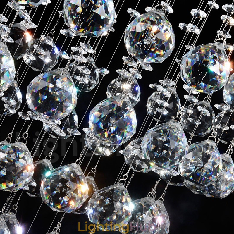 21 Lights Modern K9 Crystal Ceiling Pendant Light Indoor Chandelier Lighting Lamps Fixtures