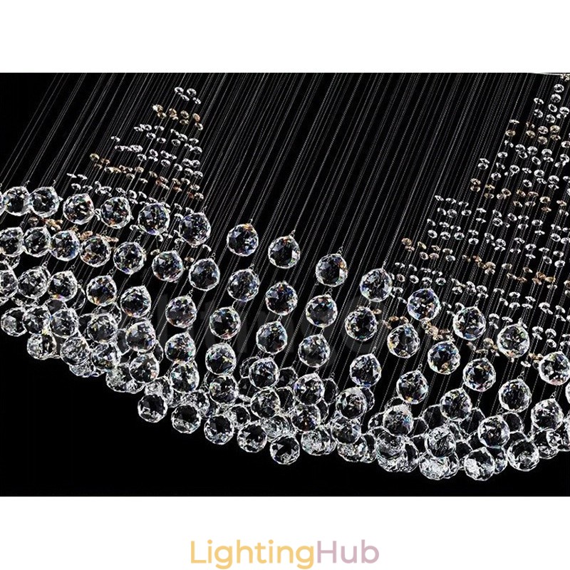 10 Lights Modern K9 Crystal Ceiling Pendant Light Indoor Chandelier Lighting Lamps Fixtures