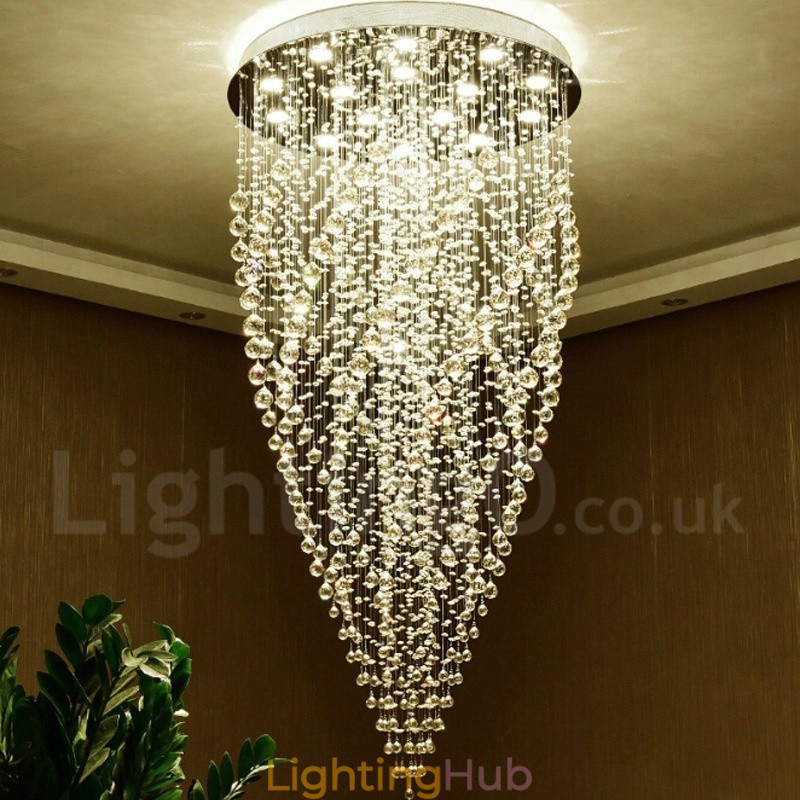15 Lights Modern K9 Crystal Ceiling Pendant Light Indoor Chandelier Lighting Lamps Fixtures
