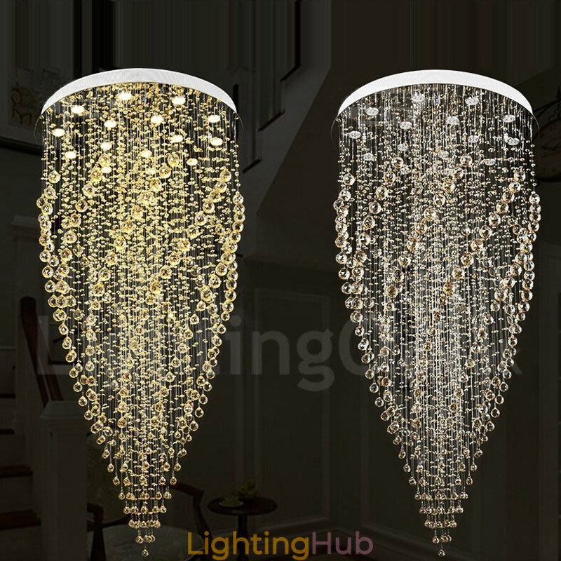15 Lights Modern K9 Crystal Ceiling Pendant Light Indoor Chandelier Lighting Lamps Fixtures