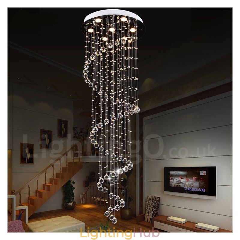 7 Lights Modern K9 Crystal Ceiling Pendant Light Indoor Chandelier Lighting Lamps Fixtures