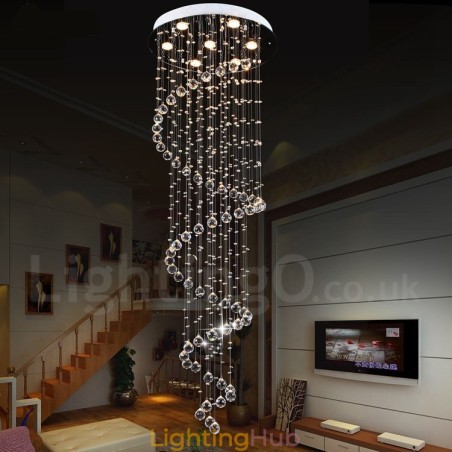 7 Lights Modern K9 Crystal Ceiling Pendant Light Indoor Chandelier Lighting Lamps Fixtures 7 Lights Modern K9 Crystal Ceiling Pendant Light Indoor Chandelier Lighting Lamps Fixtures