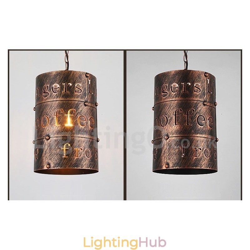 1 Light Retro Vintage Pendant Light Cafe House Pendant Lamp