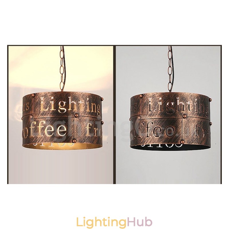 1 Light Retro Vintage Pendant Light Cafe House Pendant Lamp