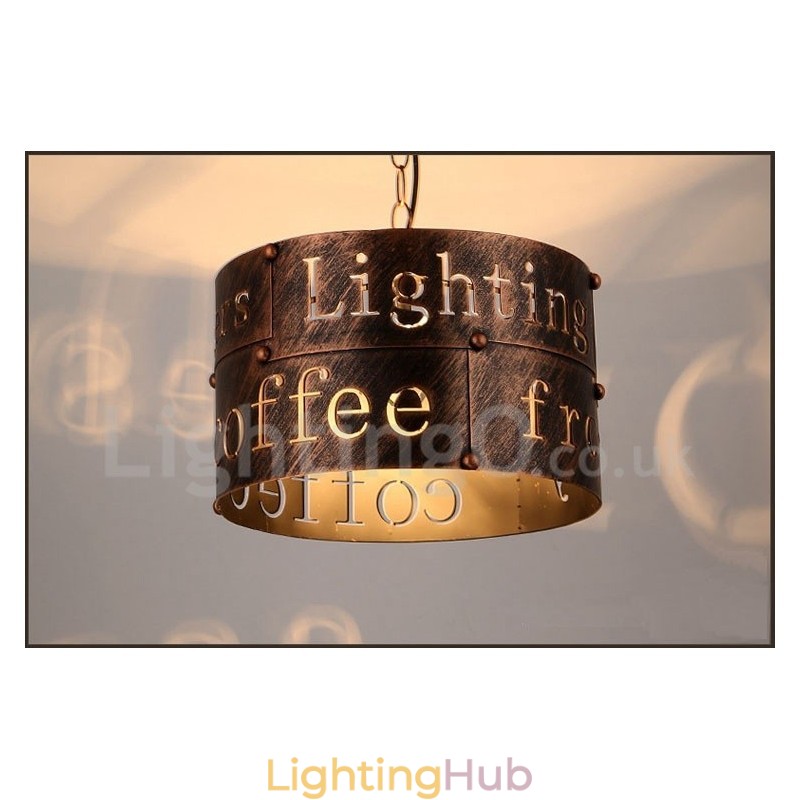 1 Light Retro Vintage Pendant Light Cafe House Pendant Lamp