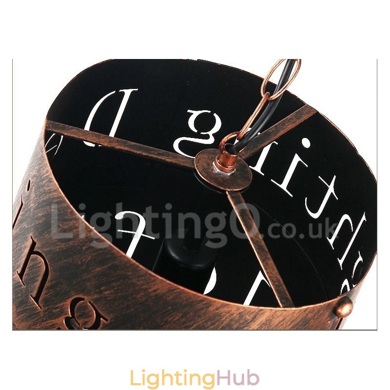 1 Light Retro Vintage Pendant Light Cafe House Pendant Lamp