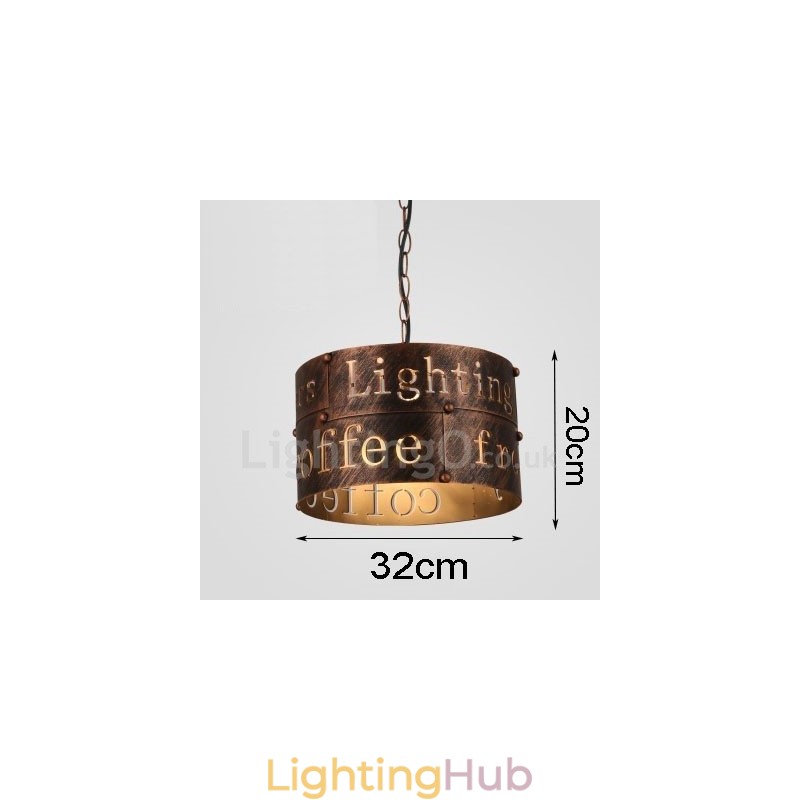 1 Light Retro Vintage Pendant Light Cafe House Pendant Lamp