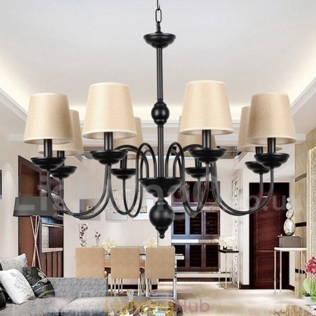 8 Light Rustic Retro Contemporary Candle Style Chandelier 8 Light Rustic Retro Contemporary Candle Style Chandelier
