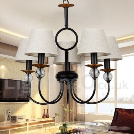 5 Light Rustic Retro Black Mediterranean Style Contemporary Candle Style Chandelier 5 Light Rustic Retro Black Mediterranean Style Contemporary Candle Style Chandelier