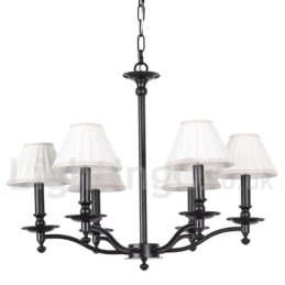 6 Light Retro Rustic Candle Style Chandelier