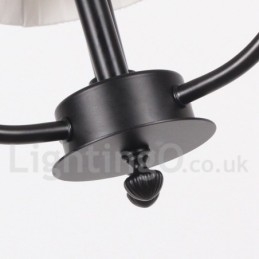 6 Light Retro Rustic Candle Style Chandelier