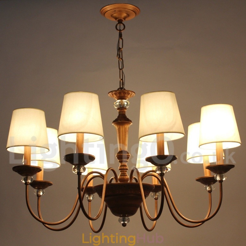 8 Light Retro Candle Style Chandelier