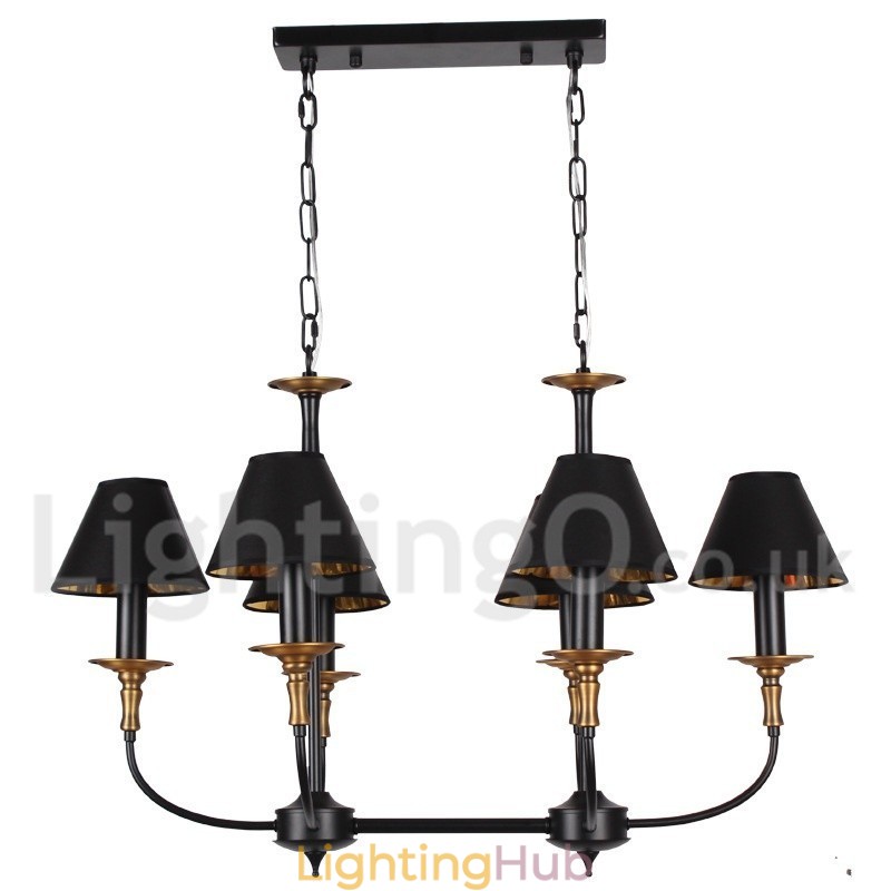 6 Light Retro Contemporary Candle Style Chandelier