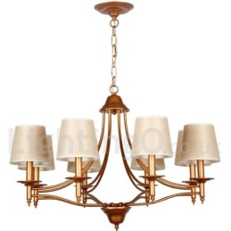 8 Light Rustic Retro Mediterranean Style Candle Style Chandelier