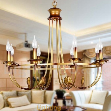 8 Light Rustic Retro Candle Style Chandelier 8 Light Rustic Retro Candle Style Chandelier