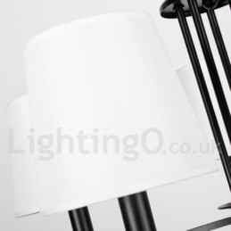 12 Light Retro Black Mediterranean Style Rustic Contemporary Candle Style Chandelier