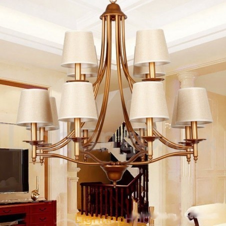 12 Light Rustic Retro Mediterranean Style Candle Style Chandelier 12 Light Rustic Retro Mediterranean Style Candle Style Chandelier