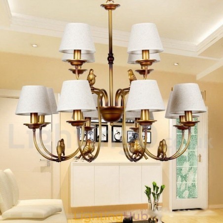 12 Light Modern Contemporary Rustic Retro Candle Style Chandelier 12 Light Modern Contemporary Rustic Retro Candle Style Chandelier