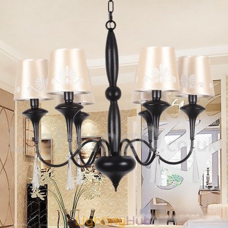 6 Light Mediterranean Style Candle Style Chandelier