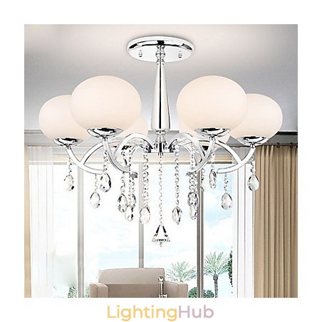 Modern Contemporary Crystal Electroplated Metal Chandelier Modern Contemporary Crystal Electroplated Metal Chandelier