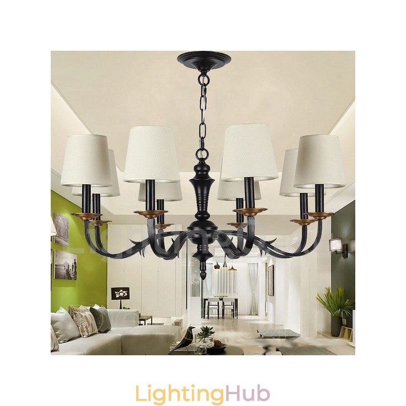 8 Light Retro Candle Style Chandelier