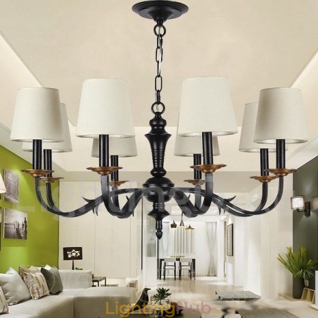 8 Light Retro Candle Style Chandelier 8 Light Retro Candle Style Chandelier
