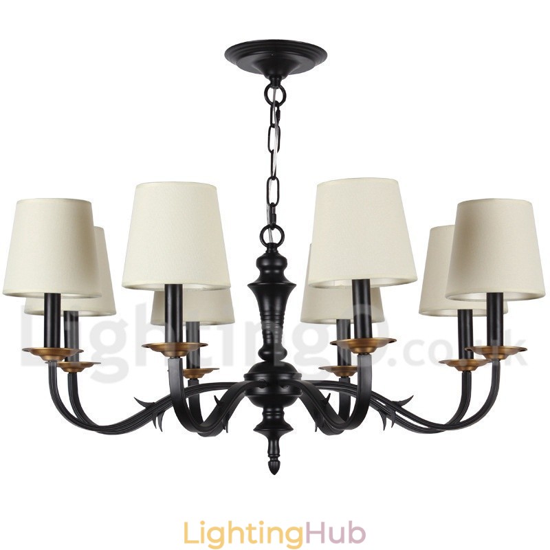 8 Light Retro Candle Style Chandelier