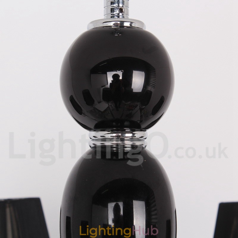 5 Light White Contemporary K9 Crystal Candle Style Chandelier