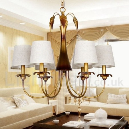 6 Light Modern Contemporary Rustic Candle Style Chandelier 6 Light Modern Contemporary Rustic Candle Style Chandelier