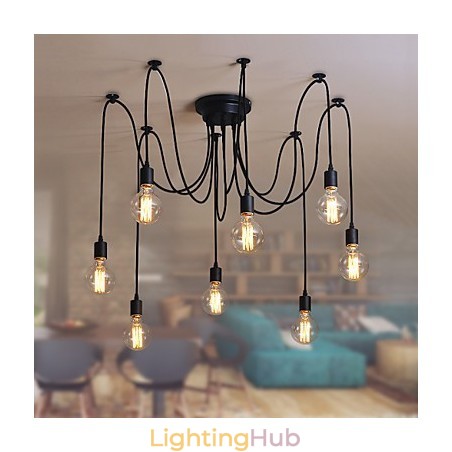 8 Lights Chandelier Pendant Light Traditional Classic Retro Metal 8 Lights Chandelier Pendant Light Traditional Classic Retro Metal