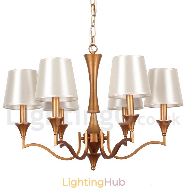 6 Light Mediterranean Style Candle Style Chandelier