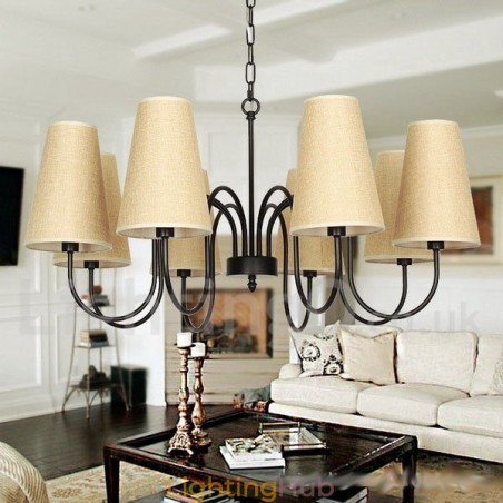 8 Light Contemporary Rustic Mediterranean Style Candle Style Chandelier 8 Light Contemporary Rustic Mediterranean Style Candle Style Chandelier